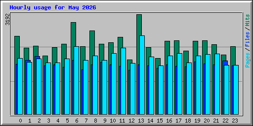 Hourly usage for May 2026